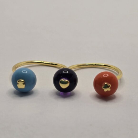 Tous Balloon Double Open Ring Size 6.5 - Picture 1 of 1